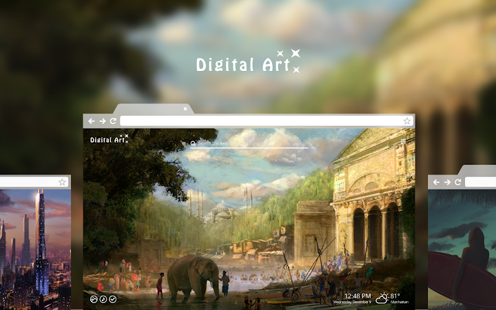 Digital Art HD Wallpaper Theme Screenshot Image