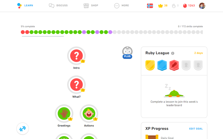 Duolingo Progress Bar Screenshot Image #2