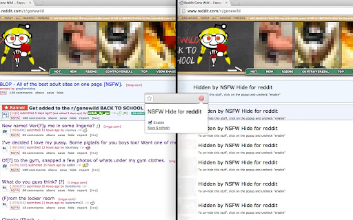 NSFW Hide for reddit Screenshot Image #1