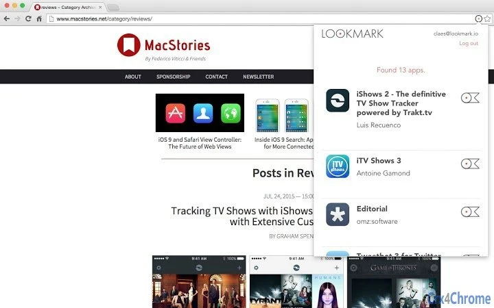 Lookmark Screenshot Image