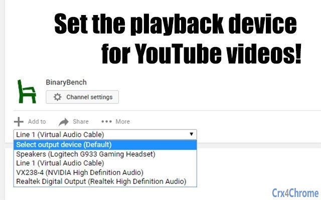 Youtube Output Devices Screenshot Image