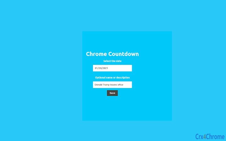 Chrome Countdown Screenshot Image
