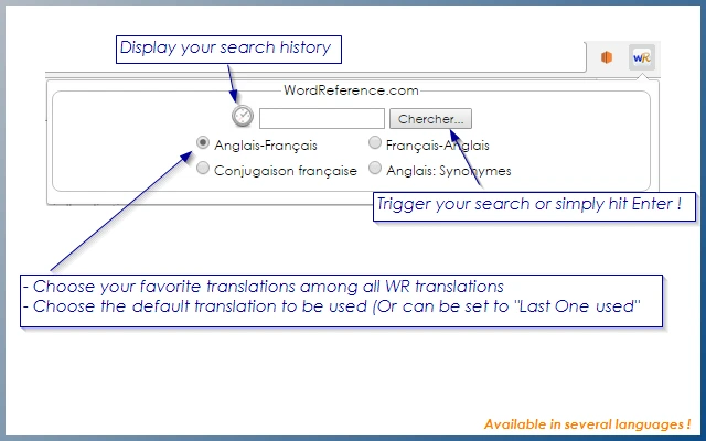 WordReference Extension Screenshot Image
