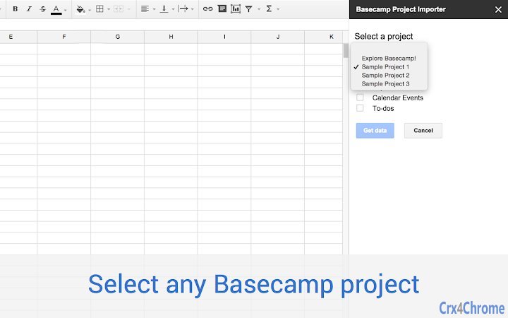 Basecamp Project Importer Screenshot Image