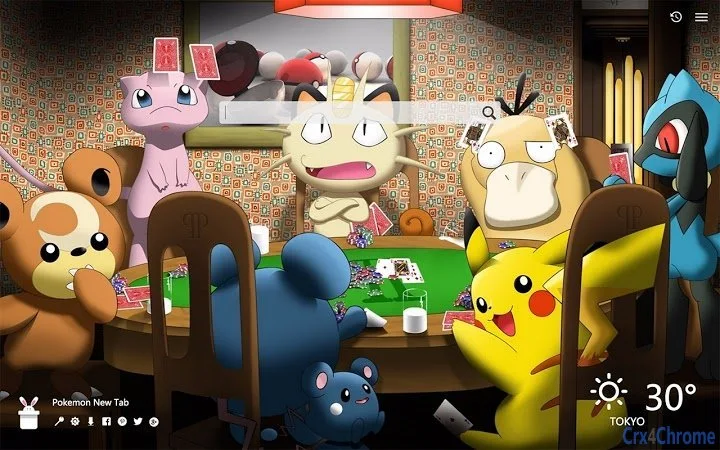 Pokemon New Tab, HD Wallpaper Screenshot Image