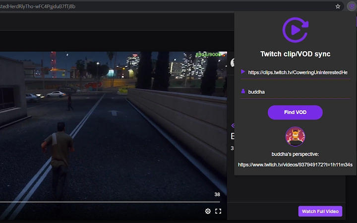 Twitch Clip/VOD Sync Screenshot Image