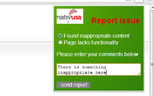 Nativ Send Report Screenshot Image