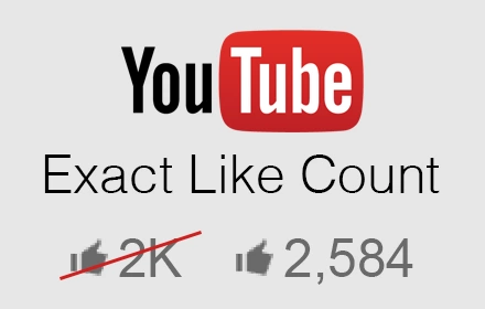 YouTube Exact Like Count Image