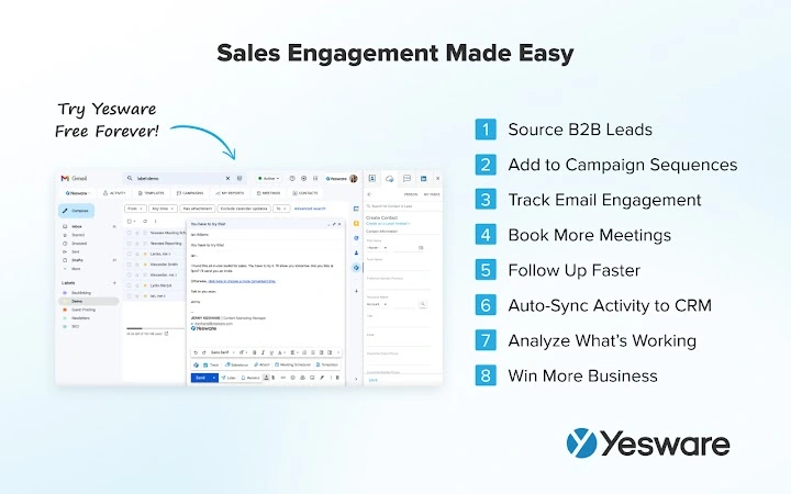 Yesware Sales Engagement Screenshot Image
