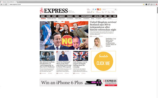 The Express Screenshot Image