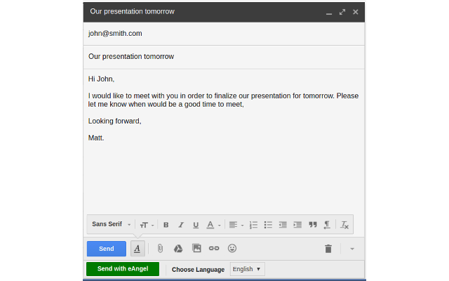 eAngel Proofreading for Emails Screenshot Image #1
