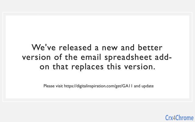 Email Spreadsheet Screenshot Image