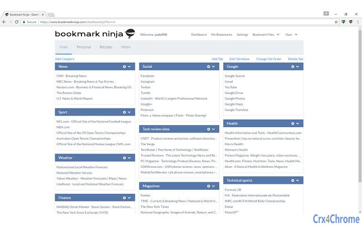 Bookmark Ninja Screenshot Image
