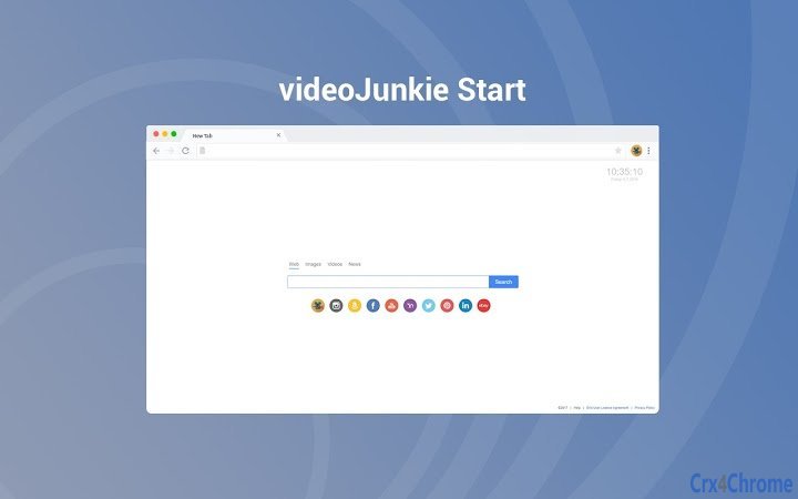 VideoJunkie Start Screenshot Image