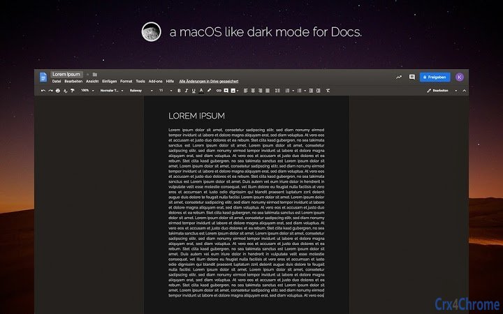 DocsDarkmode Screenshot Image