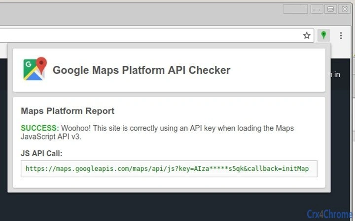 Google Maps Platform API Checker Screenshot Image