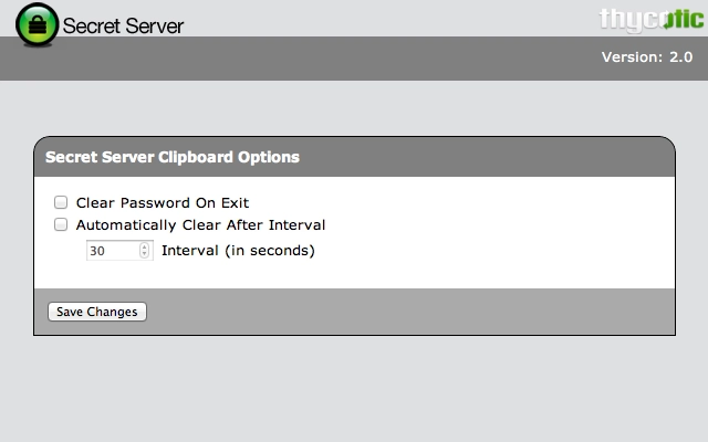 Secret Server Clipboard Utility Screenshot Image