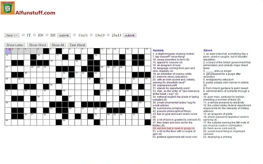 Crossword Puzzles Screenshot Image