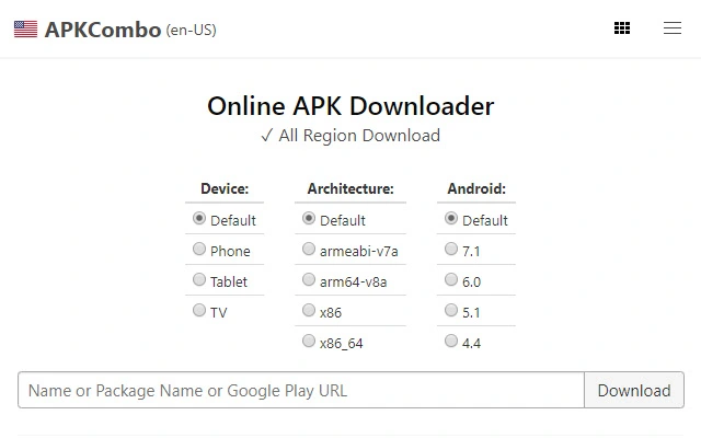 APKCombo Downloader Screenshot Image
