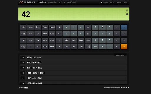 Numerics Calculator & Converter Screenshot Image
