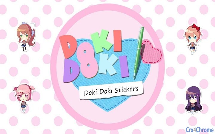 Doki Doki Literature Club Stickers Screenshot Image