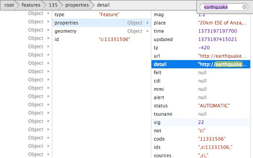 JSON Finder Screenshot Image #1