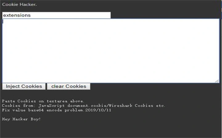 Cookie Hacker Screenshot Image