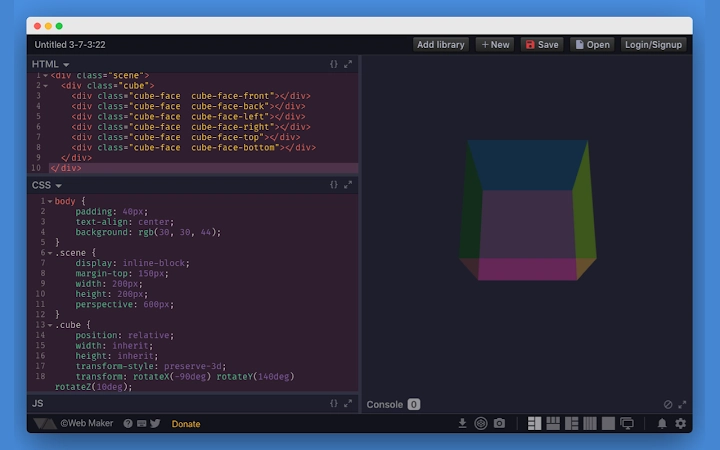 Web Maker Screenshot Image