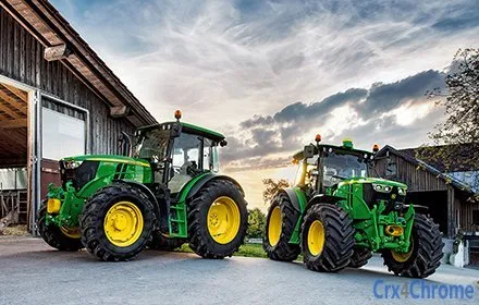 Farming - Twin Tractors - John Deere