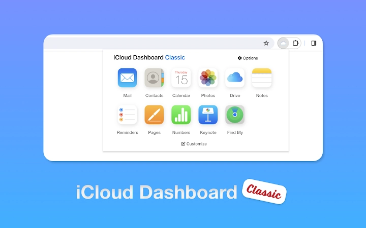 iCloud Dashboard Legacy Screenshot Image