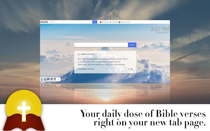 Daily Bible Reflection Screenshot Image