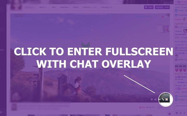 Twitch Fullscreen Plus Screenshot Image