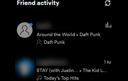 Spotify Friend Activity Image