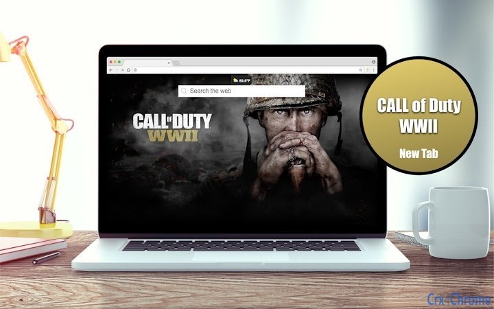 *NEW* HD Call of Duty: WWII New Tab Theme Screenshot Image