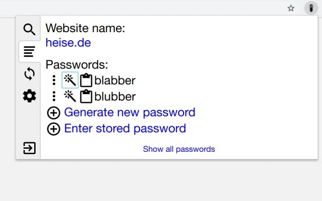 Pain-free Passwords Screenshot Image