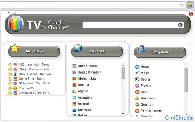 TV for Google Chrome Screenshot Image