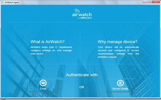 AirWatch Agent Screenshot Image