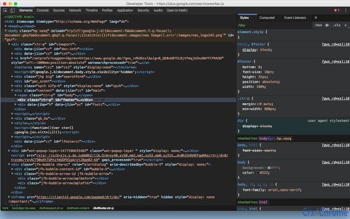 Chrome DevTools Dark Theme Screenshot Image