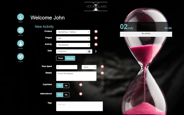 Hourglass In Seconds Image
