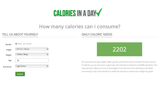 Calorie Calculator Plus Screenshot Image