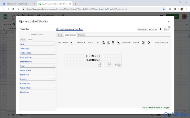 Bjorn's Label Studio Screenshot Image