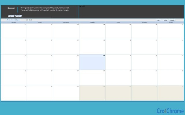 Calendar Screenshot Image