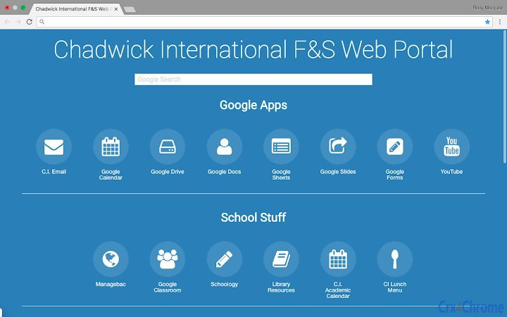 Chadwick International F&S Web Portal Screenshot Image