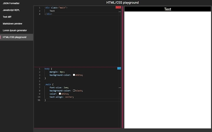 Web Developer Common Tools Screenshot Image