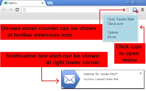 Watcher for Yandex Mail Screenshot Image