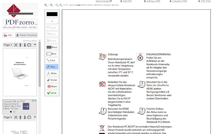 PDFzorro Screenshot Image