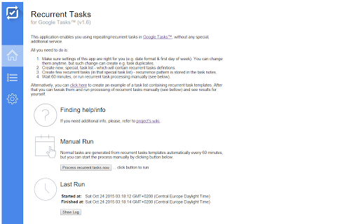 Recurrent Tasks for GTasks Screenshot Image