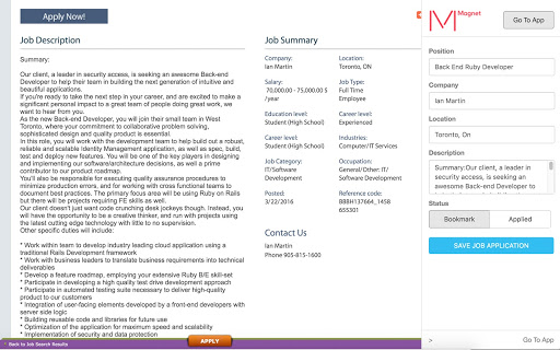 Magnet Job Tracker by CareerJSM Screenshot Image