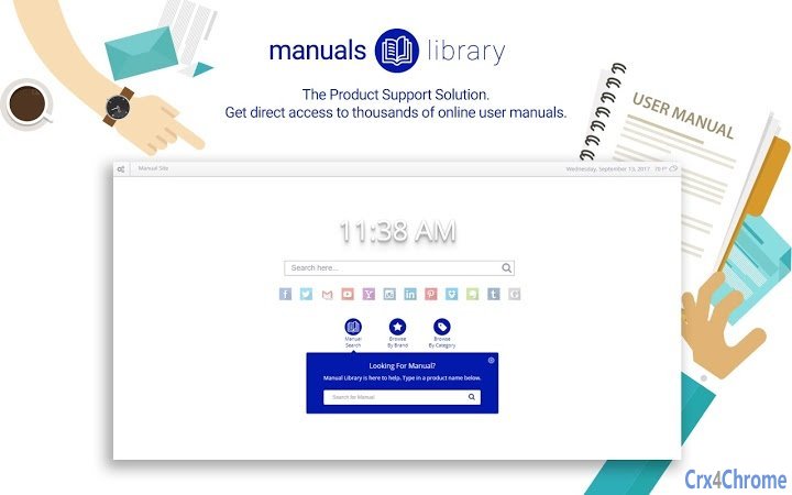 Manuals Library Screenshot Image
